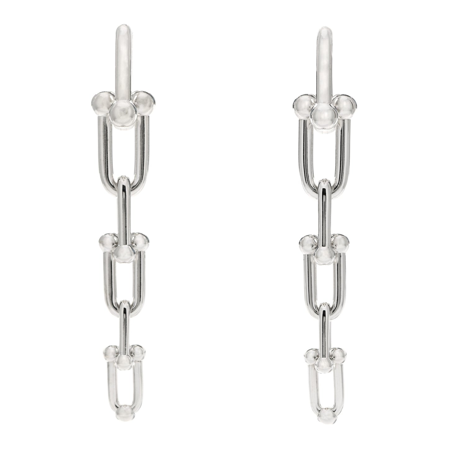 Sterling Silver HardWear Graduated Link Earrings