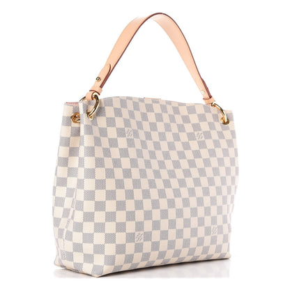 Louis Vuitton Damier Azur Graceful PM Rose Ballerine 3 of 9