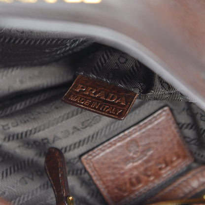Prada Vitello Daino Shoulder Bag Bruciato 7 of 13
