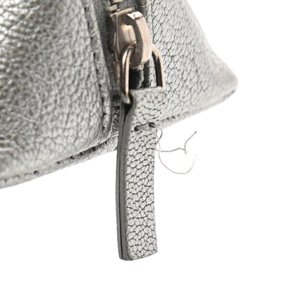Chanel Metallic Goatskin Cosmetic Case Silver 8 of 8