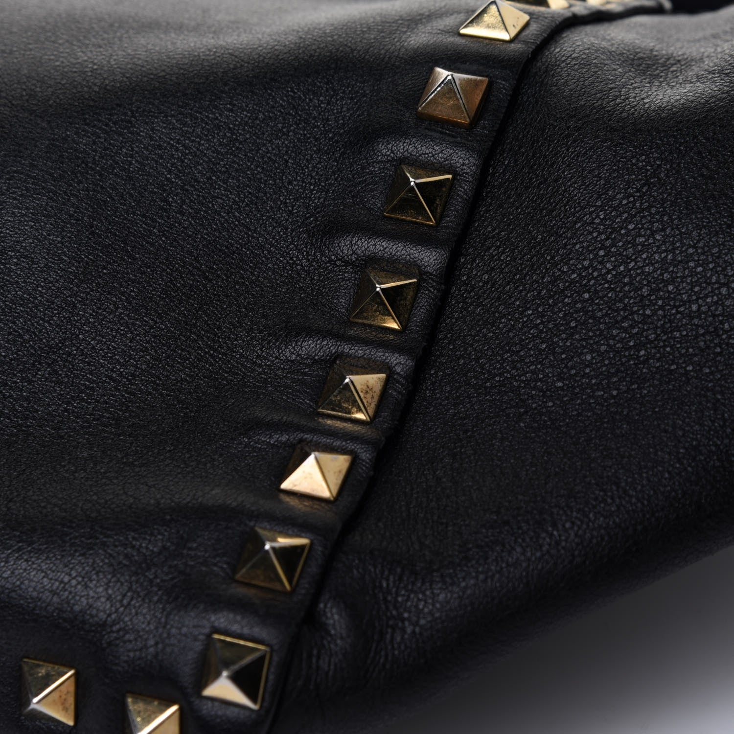Valentino Garavani Vitello Small Rockstud Tote Black 5 of 5