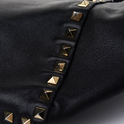 Valentino Garavani Vitello Small Rockstud Tote Black 5 of 5