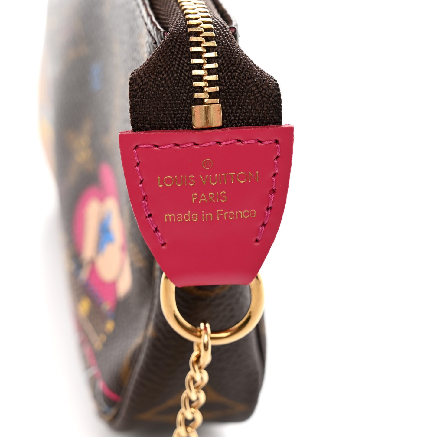 Monogram 2020 Christmas Animation Roller Coaster Mini Pochette Accessories Pivoine