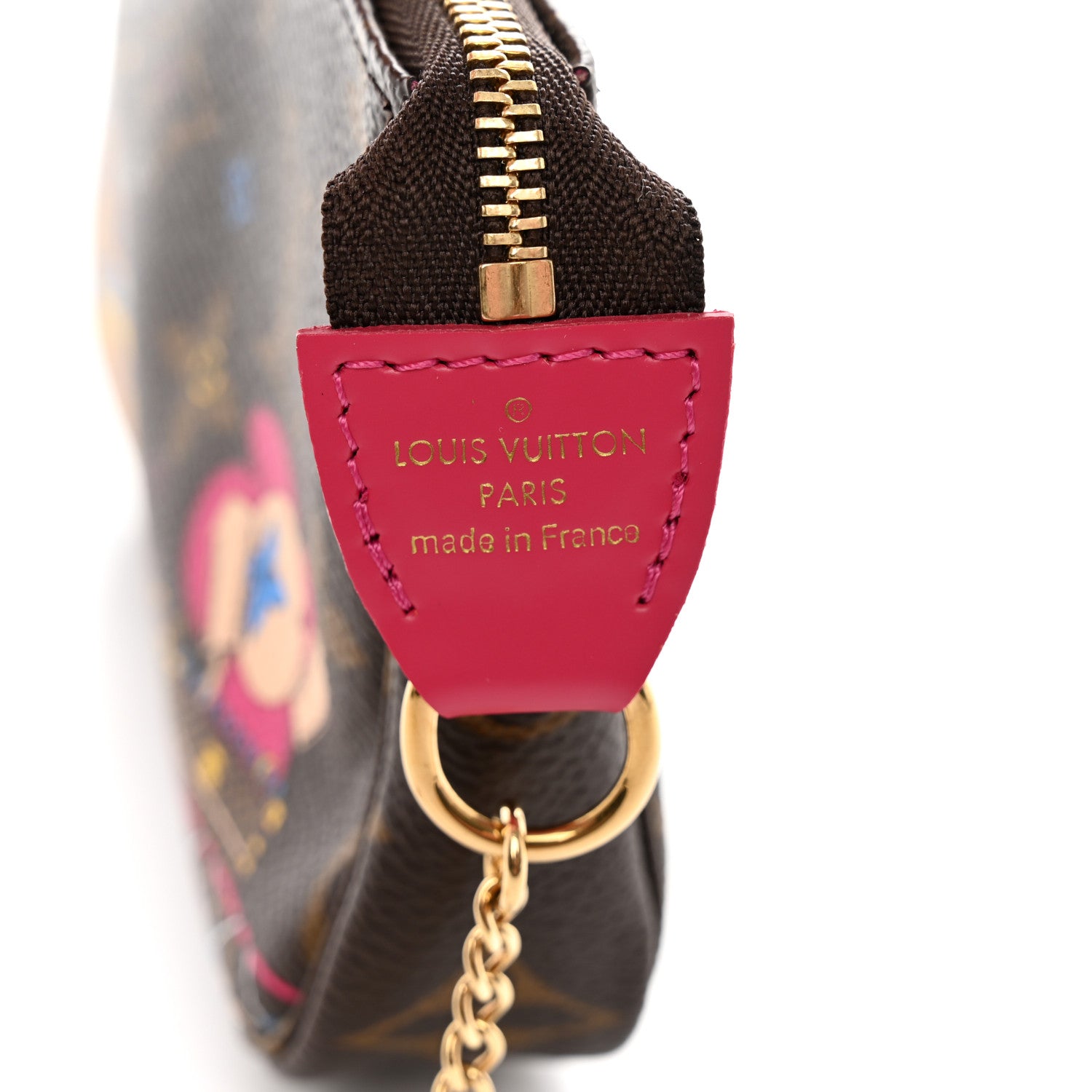 Louis Vuitton Monogram 2020 Christmas Animation Roller Coaster Mini Pochette Accessories Pivoine 7 of 7