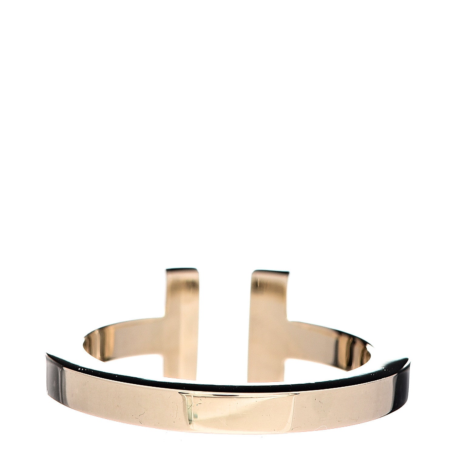 Tiffany 18K Yellow Gold T Square Ring 52 6 3 of 4