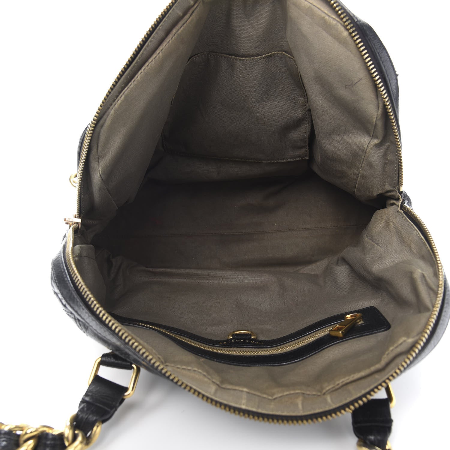 Marc Jacobs Lacquered Goatskin Quilted Karlie Satchel Black 5 of 13