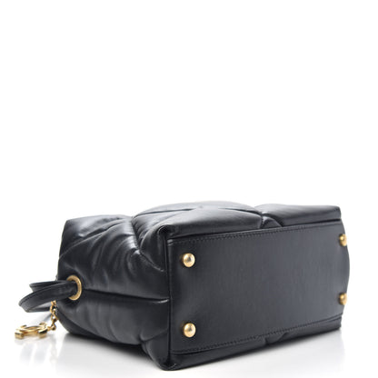 Chanel Lambskin Quilted Small Bowling Bag Black 4 of 9