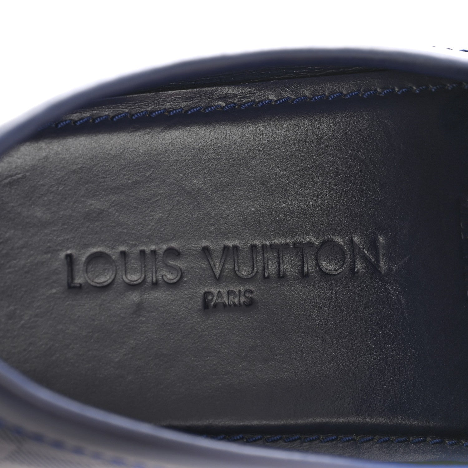 Louis Vuitton Damier Infini Mens Hockenheim Moccasin Loafers 9 Cosmos 7 of 11