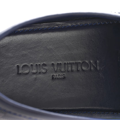Louis Vuitton Damier Infini Mens Hockenheim Moccasin Loafers 9 Cosmos 7 of 11