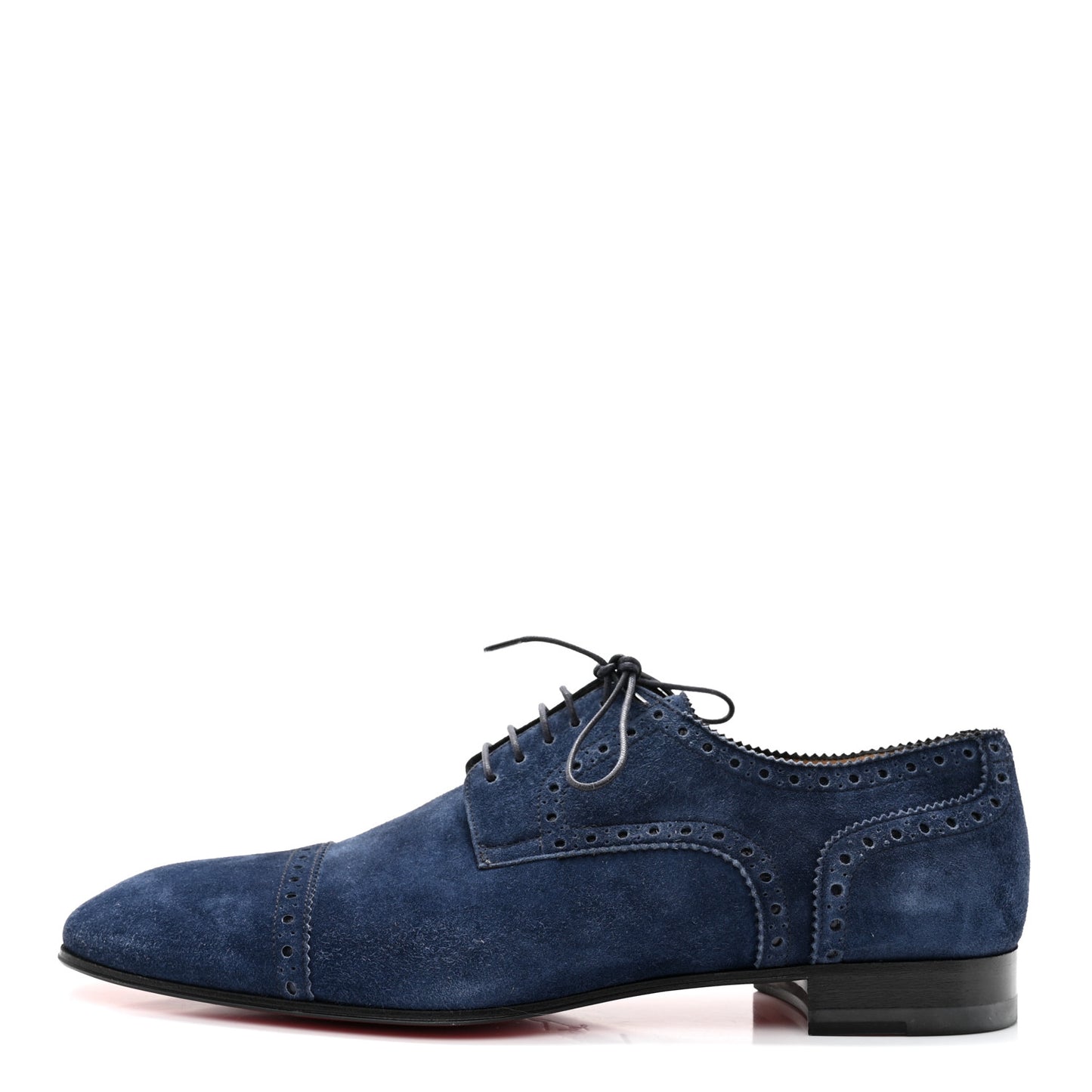 Veau Velours Mens So Charles Flat Oxfords 41.5 Navy