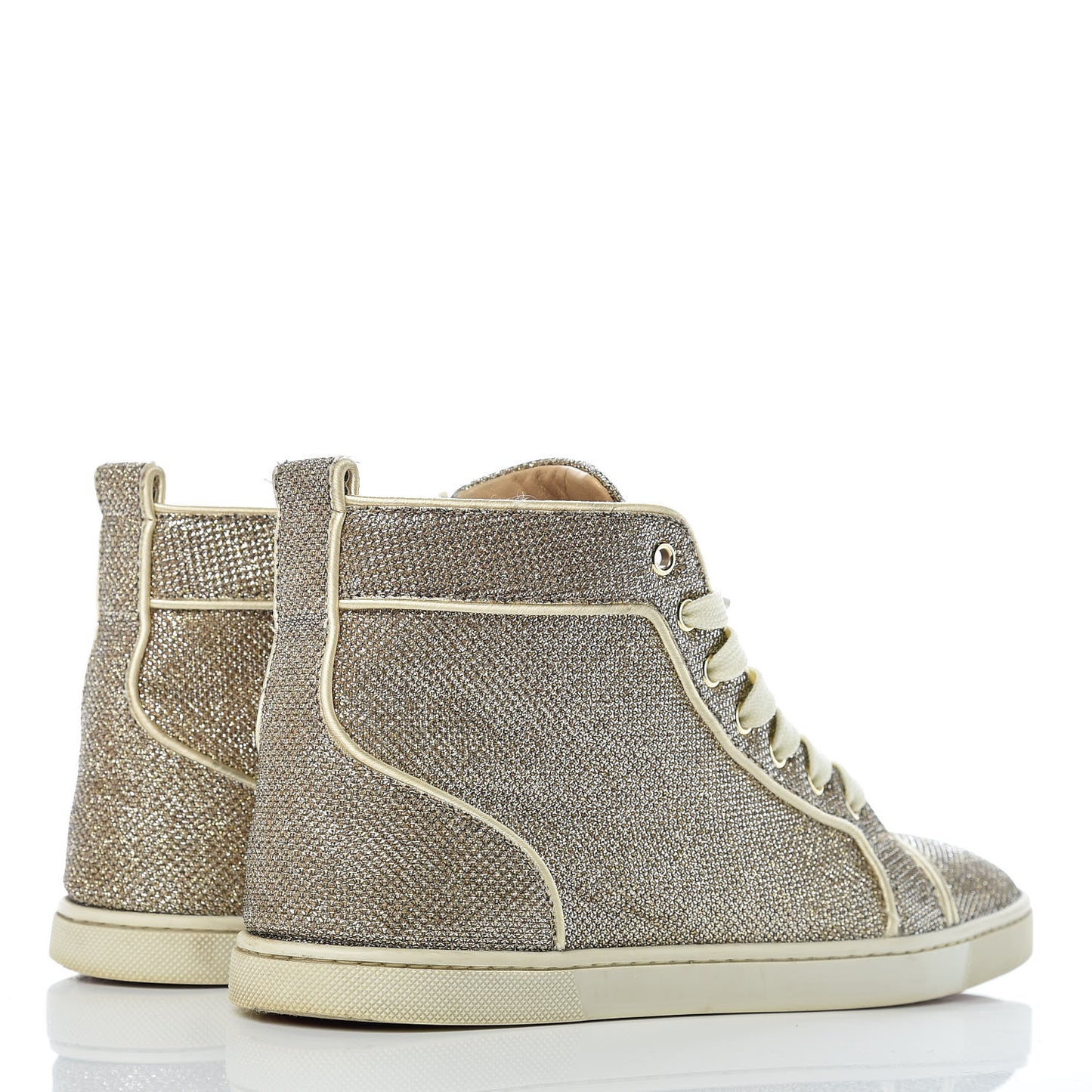Metallic Lurex Womens Bip Bip Orlato Flat Sneakers 40 Gold