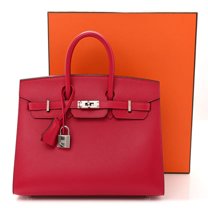 Hermes Madame Calfskin Birkin Sellier 25 Framboise 11 of 11