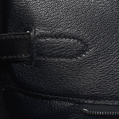 Hermes Box Birkin 35 Black Bleu Marine 30 of 42