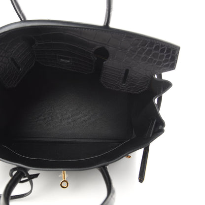 Hermes Togo Matte Alligator Birkin Touch 30 Black 13 of 37