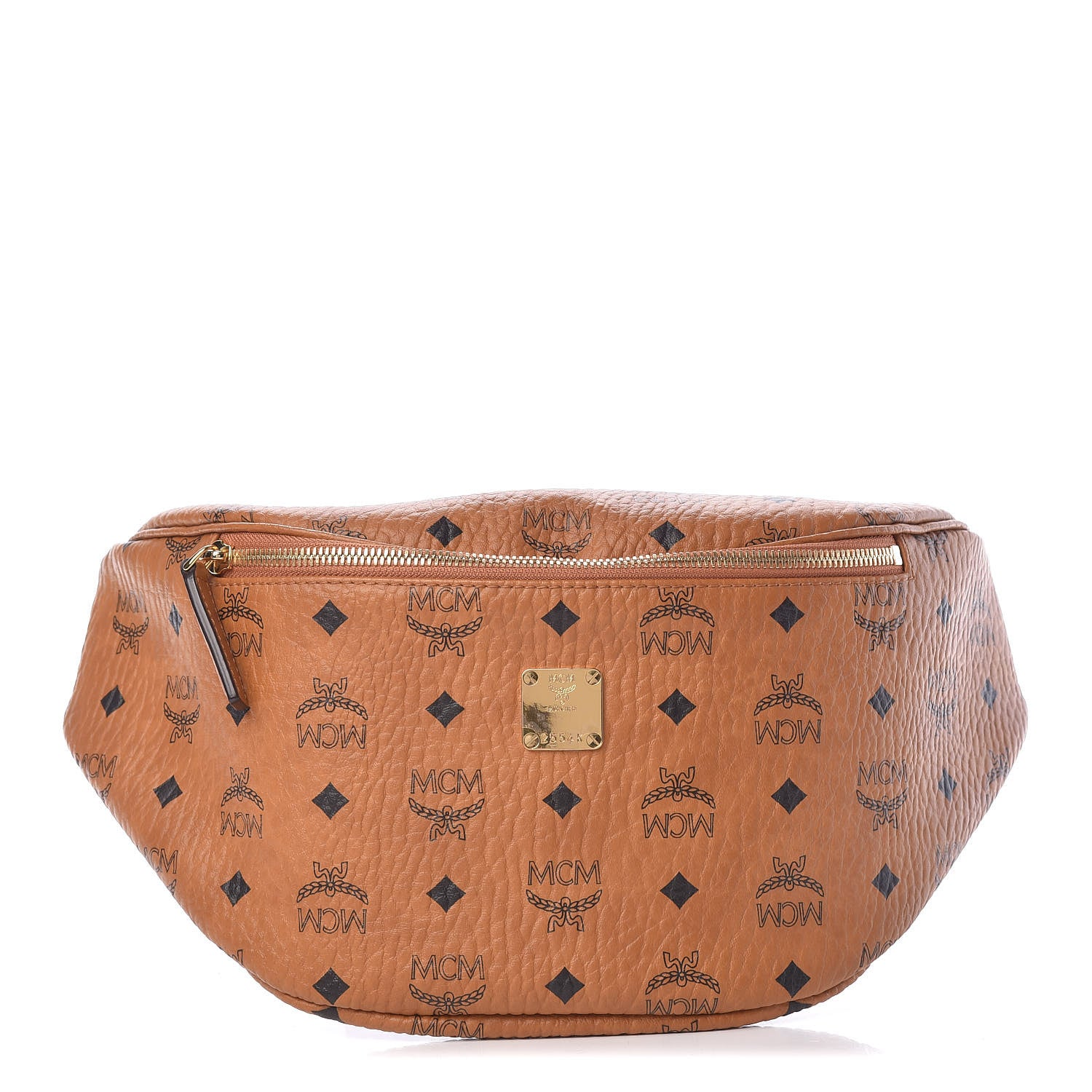 MCM Visetos Stark Belt Bag Cognac 1 of 10