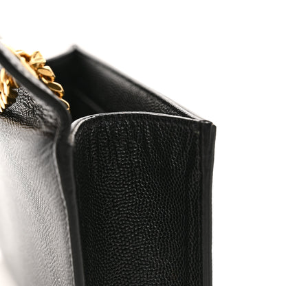 Saint Laurent Grain De Poudre Small Monogram Kate Satchel Black 12 of 14