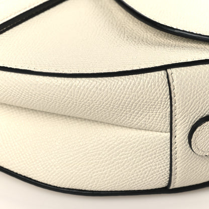 Christian Dior Grained Calfskin Saddle Bag With Strap Latte 9 of 10