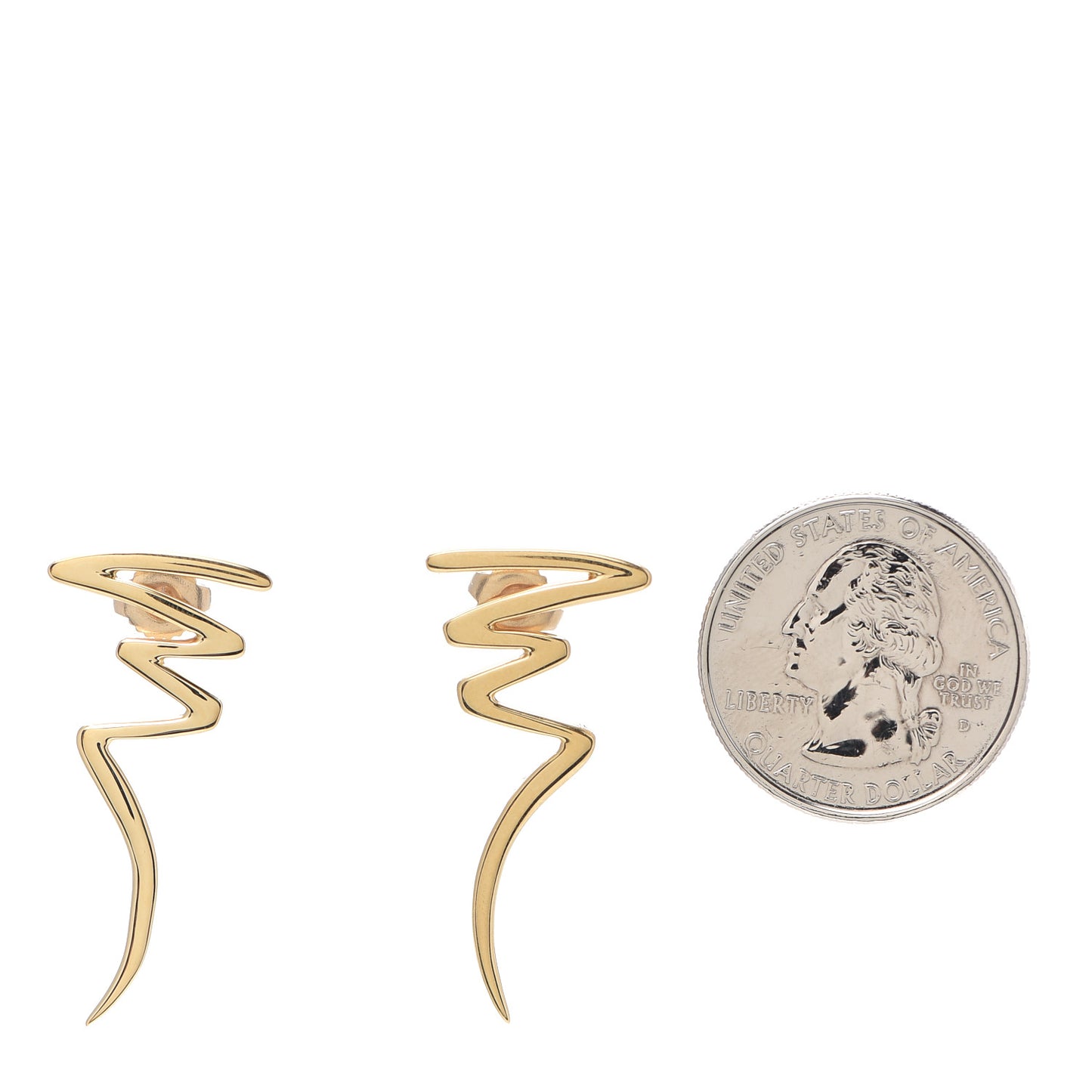 18K Yellow Gold Paloma Picasso Scribbles Earrings