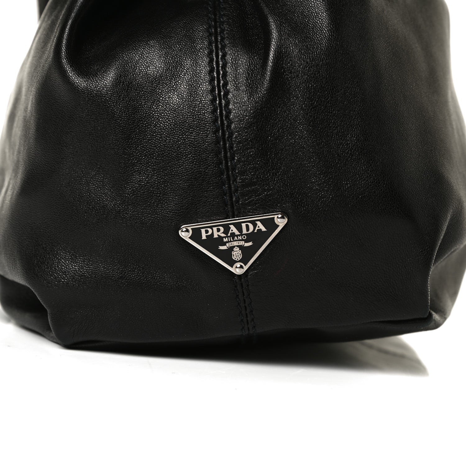 Prada Soft Calf Tote Black 7 of 14