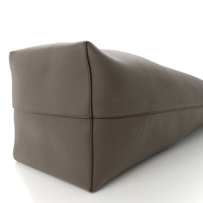 The Row Grained Calfskin Large N/S Park Tote French Grey 10 of 11