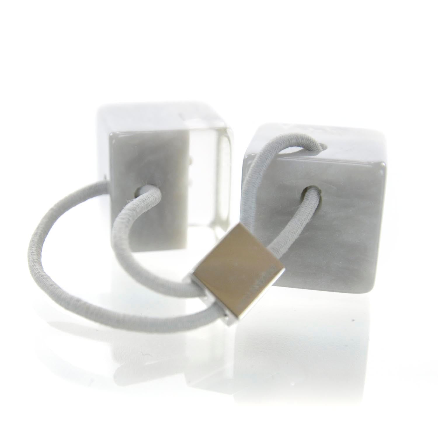 Louis Vuitton Monogram Hair Cubes Inclusion Grey 3 of 4