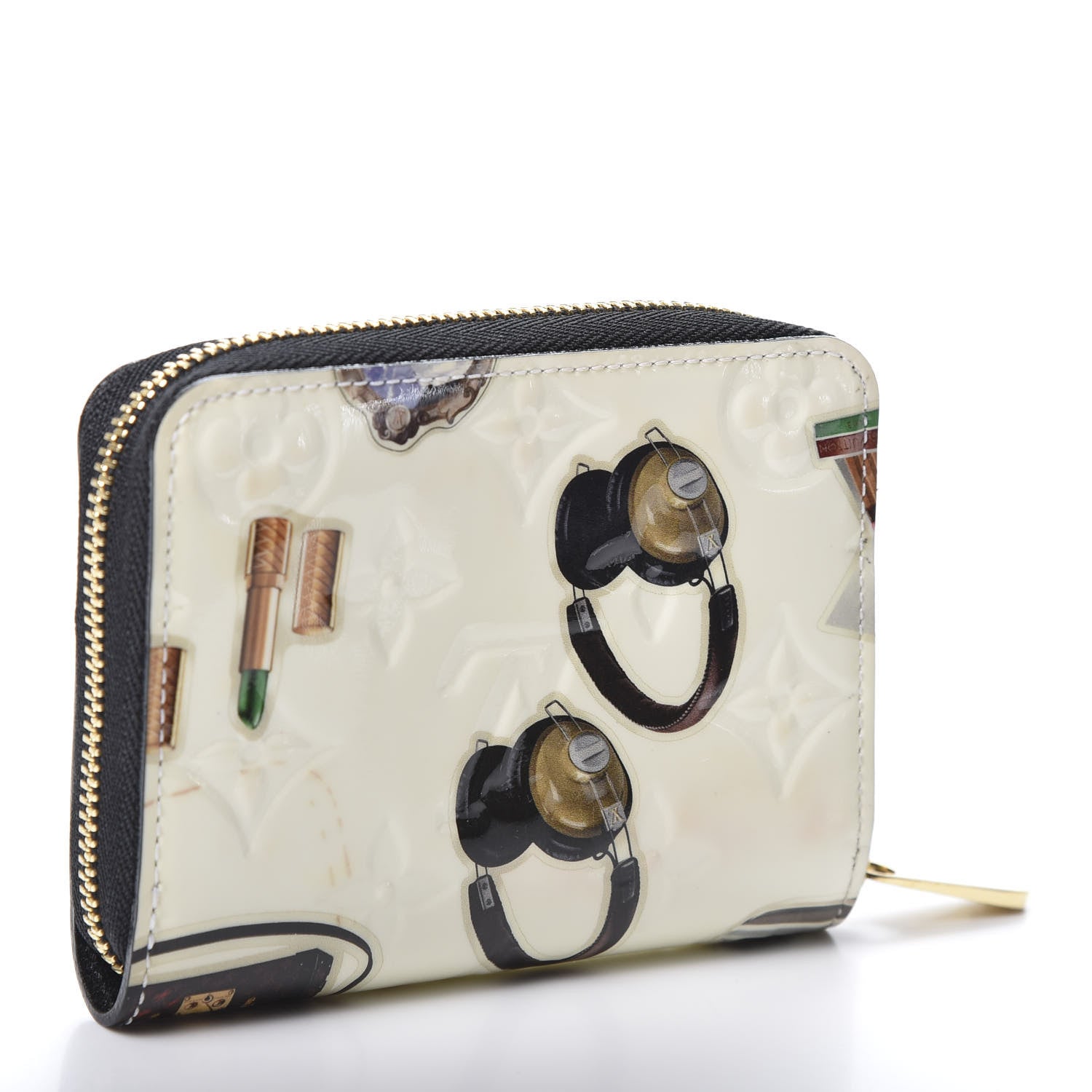 Louis Vuitton Vernis Stickers Zippy Coin Purse Wallet 2 of 7