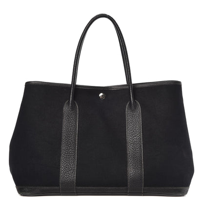 Hermes Toile Negonda Garden Party Tote 36 MM Black 1 of 12