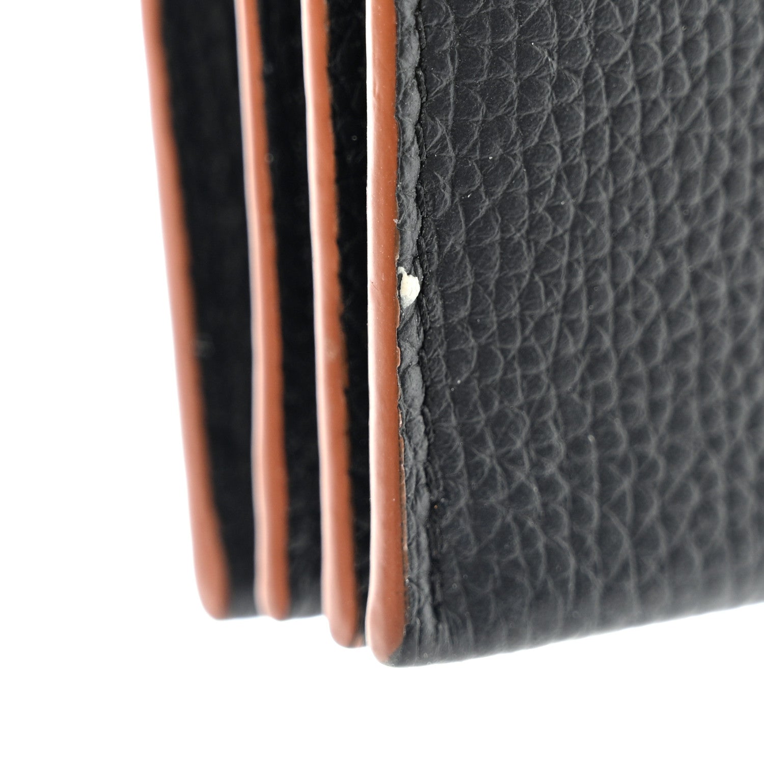 Loewe Grained Calfskin Anagram Gusset Wallet Black 11 of 12