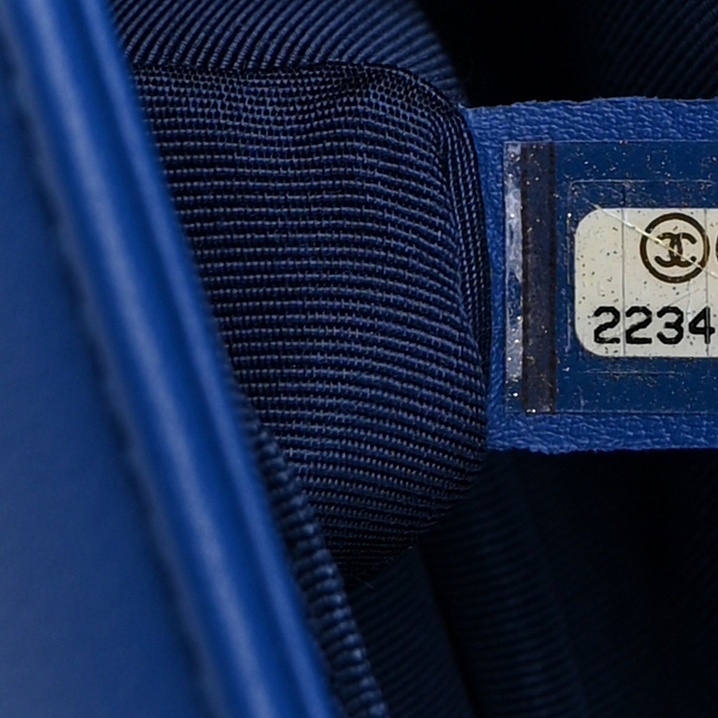 Lambskin Chevron Quilted New Medium Boy Flap Bright Blue