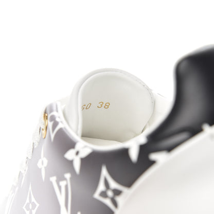 Louis Vuitton Calfskin Monogram Frontrow Sneakers 38 White Black 9 of 10