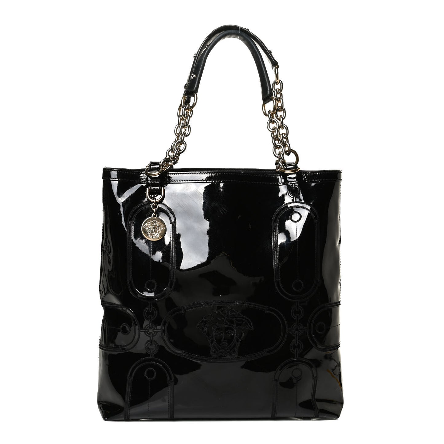 Patent Medusa Tote Black