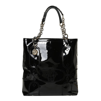 Versace Patent Medusa Tote Black 1 of 12