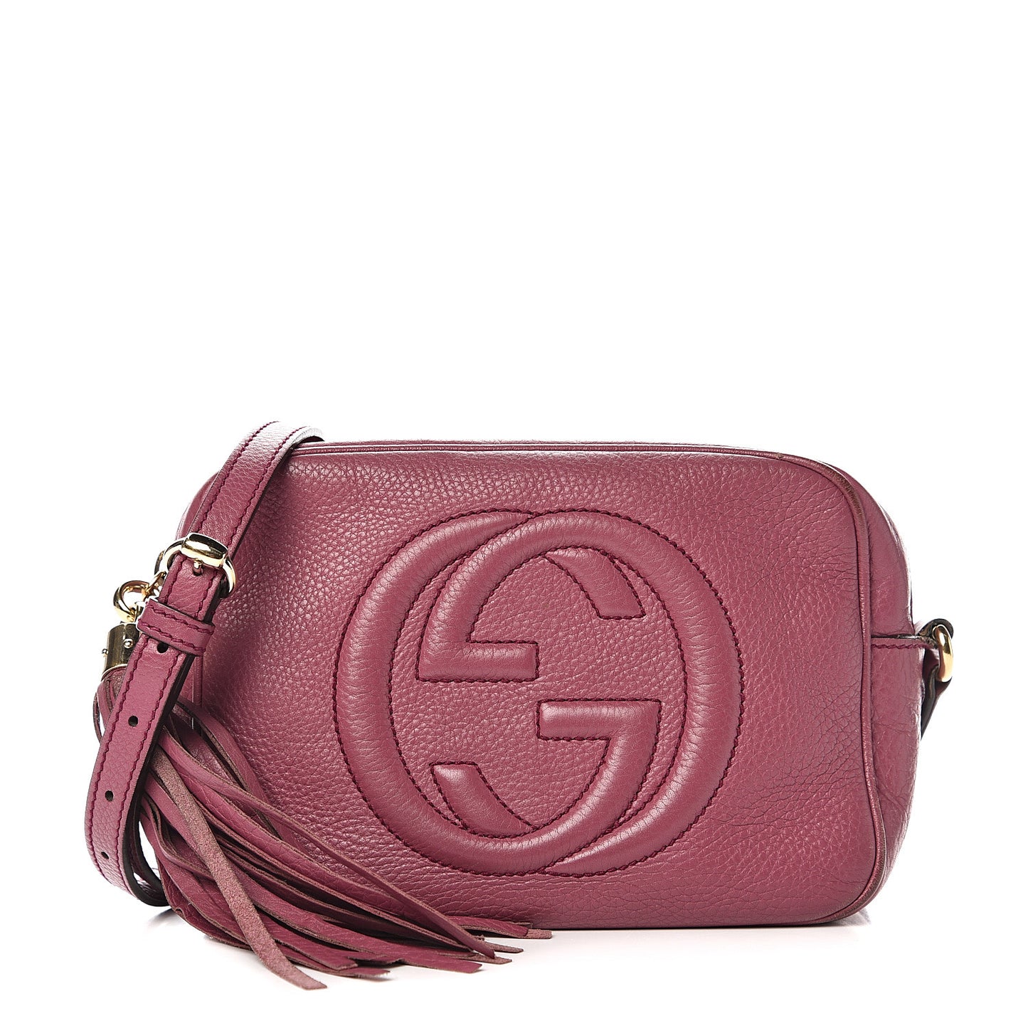 Pebbled Calfskin Small Soho Disco Bag Peonia Flower