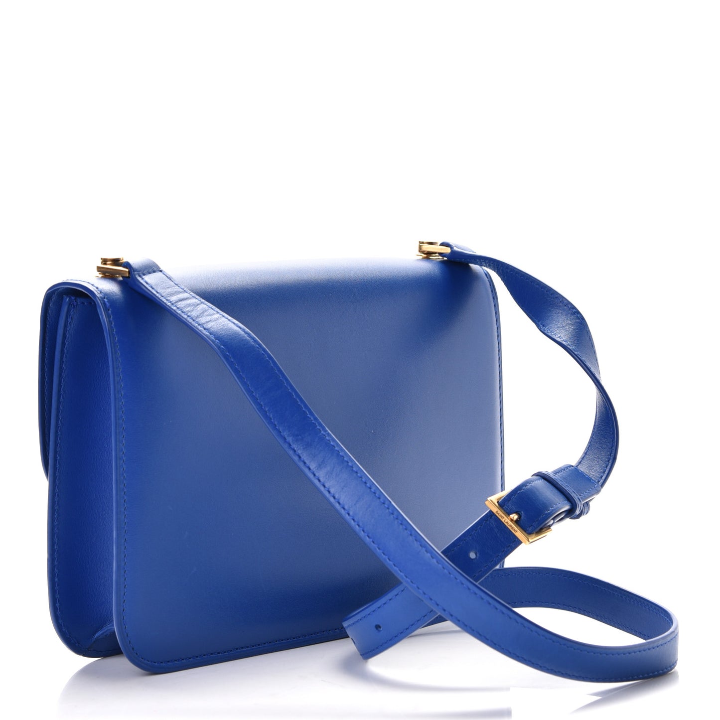 Smooth Calfskin Carre Satchel Royal Blue
