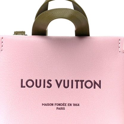 Louis Vuitton Calfskin Mini Shopper Bag Charm Pink 7 of 8