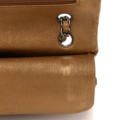 Chanel Metallic Caviar Quilted Medium Double Flap Copper 11 of 13