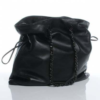 Chanel Lambskin CC Studded Shopper Tote Black 3 of 7