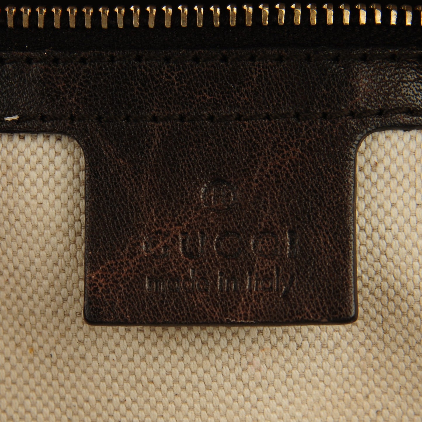 Guccissima Medium Cathrine Dome Satchel Dark Brown