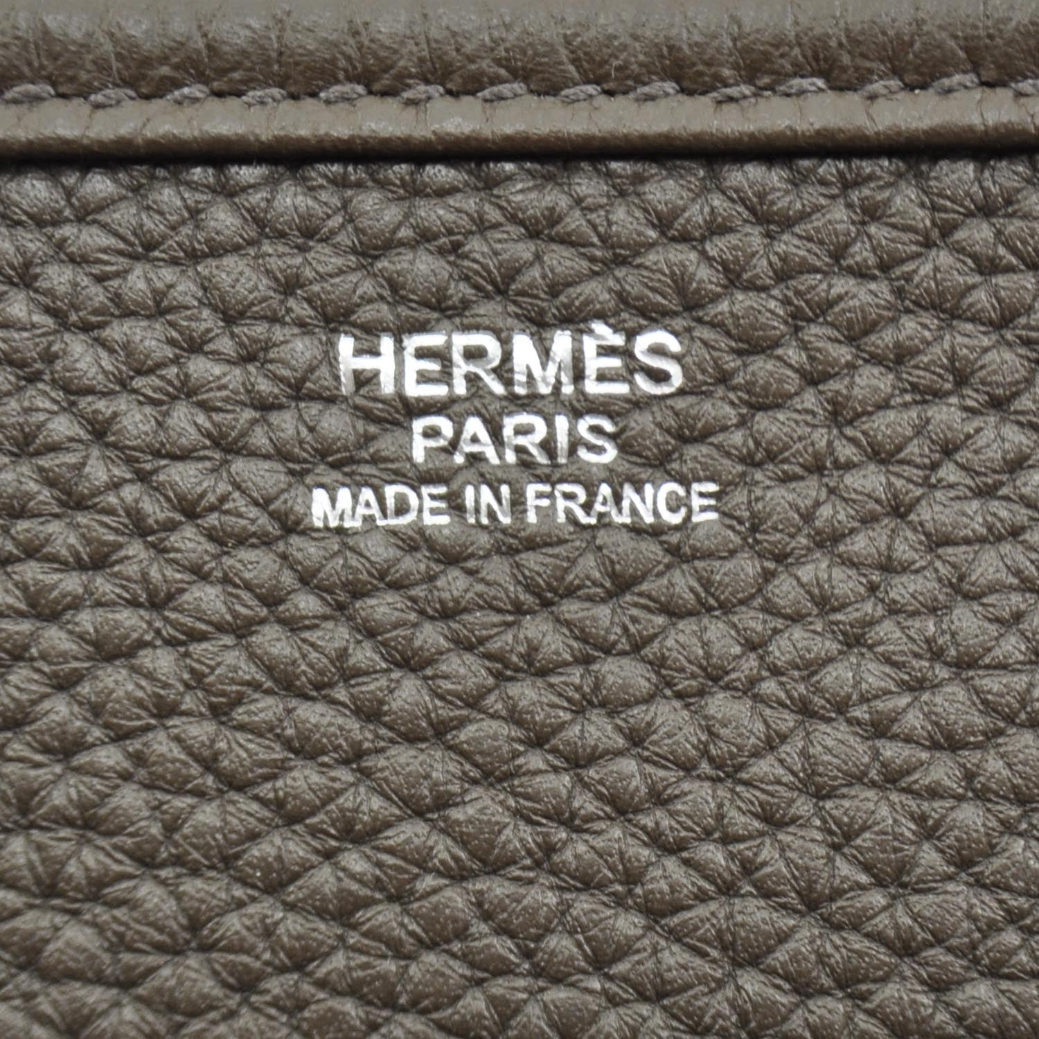 Hermes Taurillon Clemence Evelyne III GM Messenger Bag 7 of 8