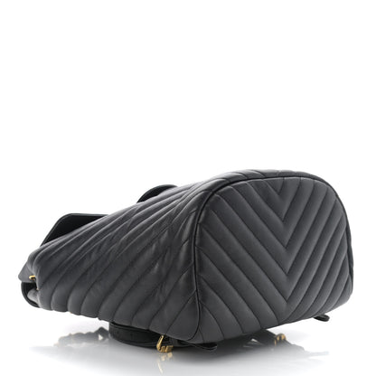 Chanel Lambskin Chevron Quilted Small Urban Spirit Backpack Black 4 of 13
