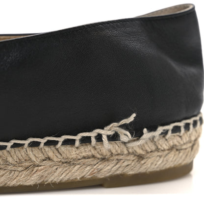 Chanel Lambskin CC Espadrilles 41 Black 12 of 12