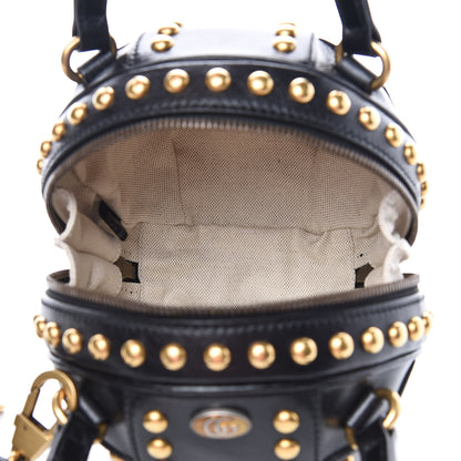 Gucci Calfskin Studded Mini Tifosa Baseball Shaped Shoulder Bag Black 5 of 10