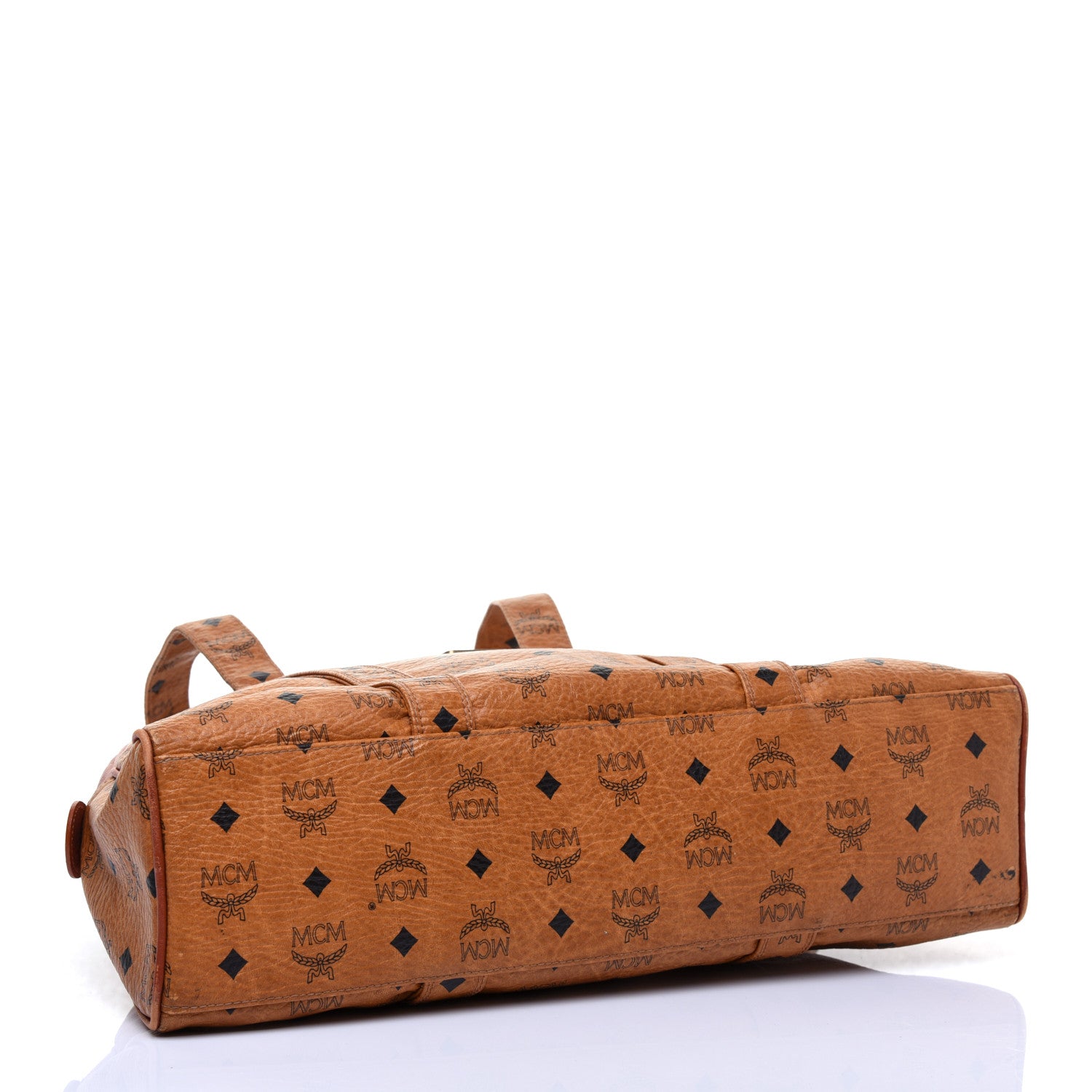 MCM Visetos Bowler Bag Cognac 4 of 10