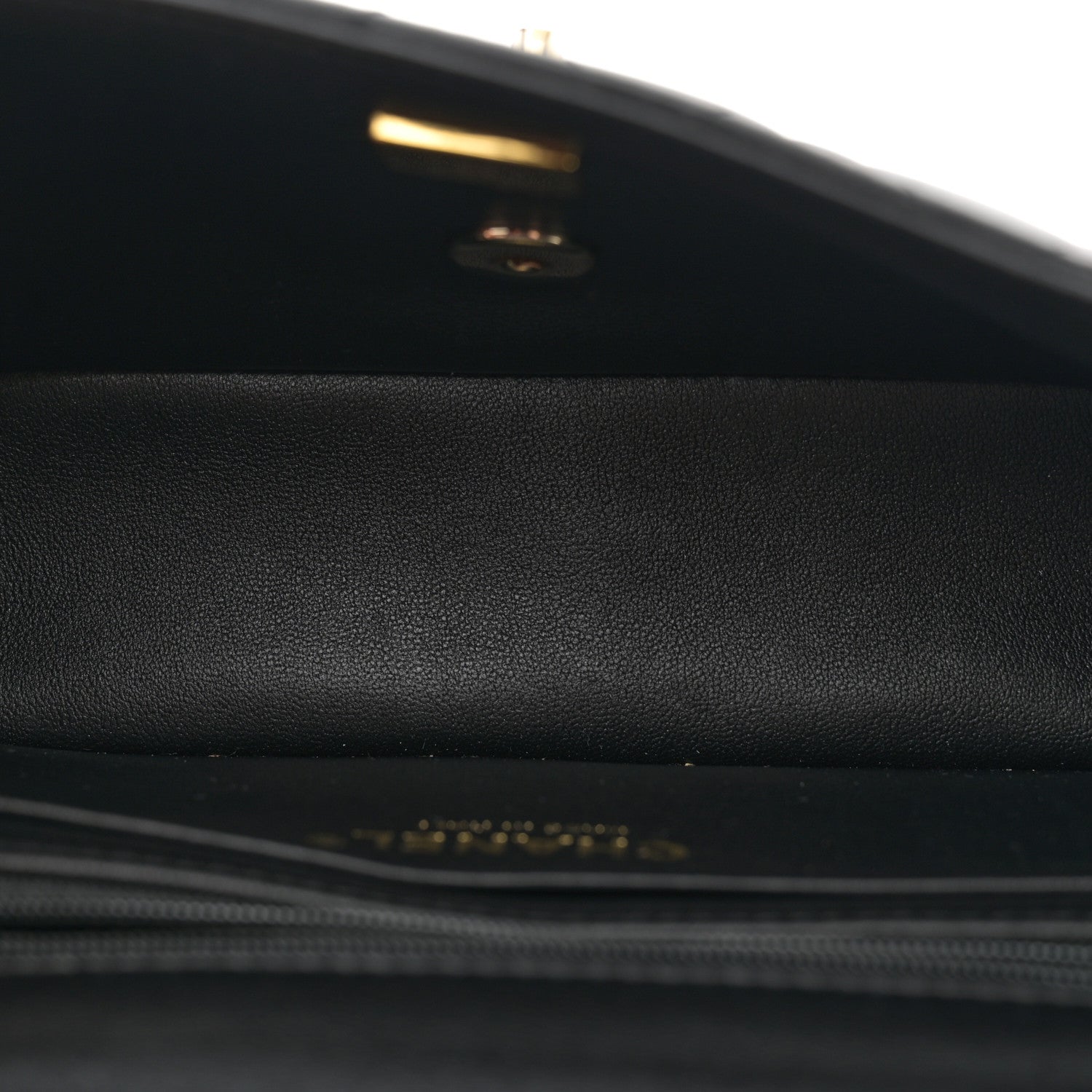 Chanel Lambskin Quilted Mini Top Handle Rectangular Flap Black 5 of 11