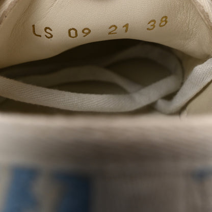 Christian Dior Canvas Oblique Walk'N'Dior Low Top Sneakers 38 Cornflower Blue 9 of 10