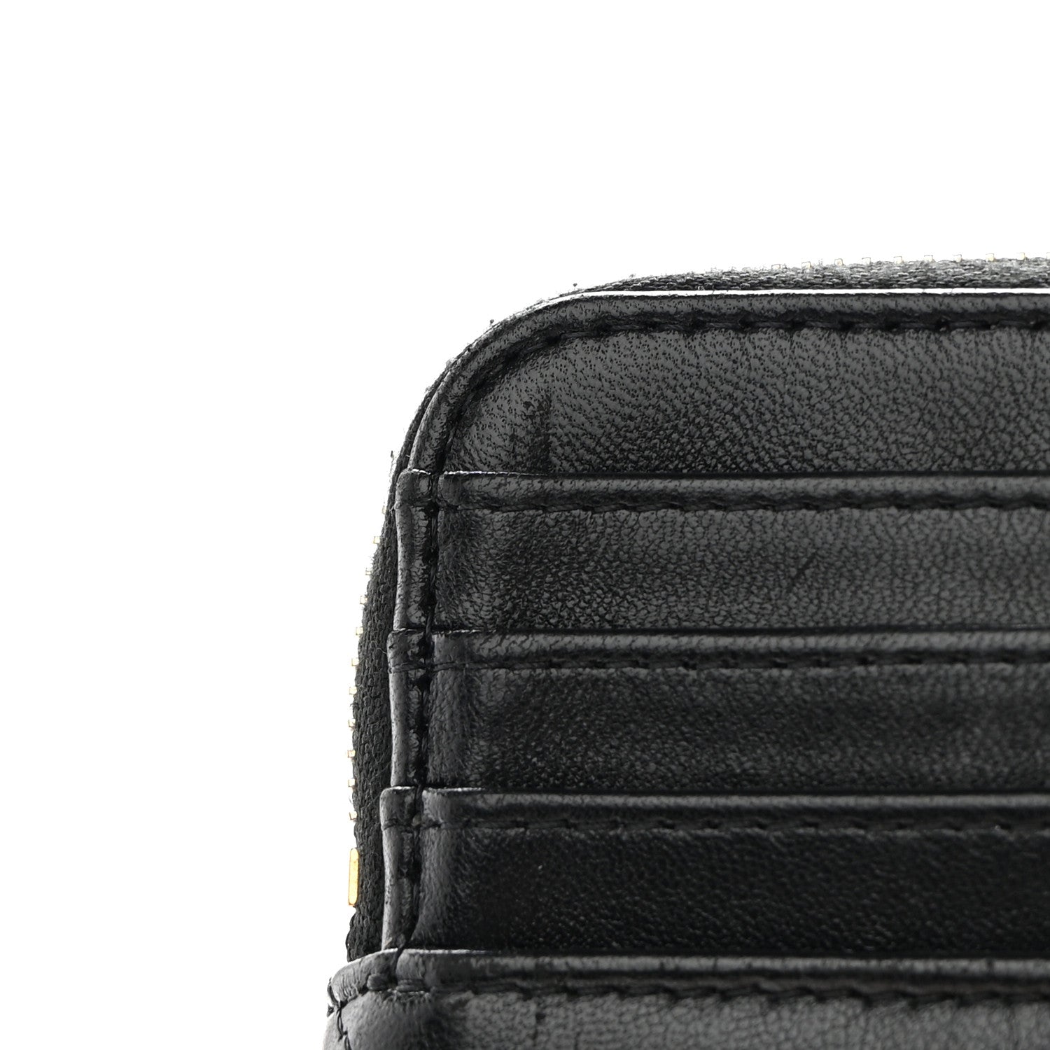 Chanel Lambskin Quilted Chanel 19 Zip Card Holder Wallet Black 9 of 11