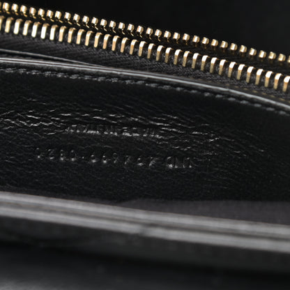 Saint Laurent Calfskin Y Quilted Monogram Small Loulou Chain Satchel Black 7 of 11