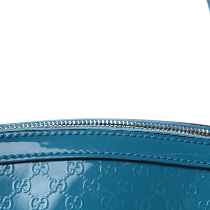 Gucci Patent Microguccissima Medium Nice Top Handle Dome Bag Deep Cobalt 10 of 16
