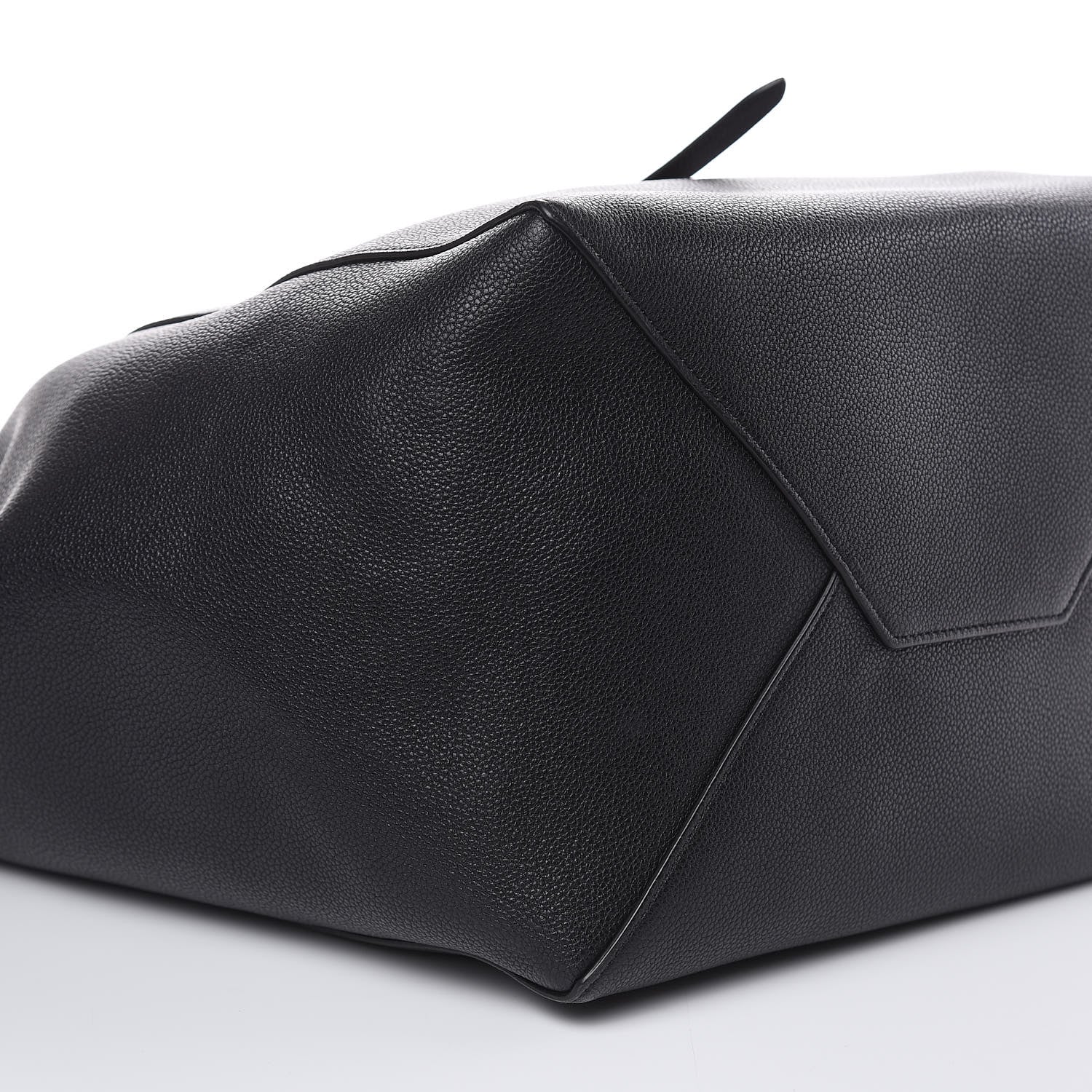 Celine Soft Grained Calfskin Medium Belt Cabas Phantom Black 7 of 10