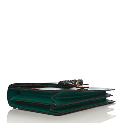 Gucci Calfskin Blooms Print Medium Dionysus Shoulder Bag Bright Emerald Multicolor 4 of 12